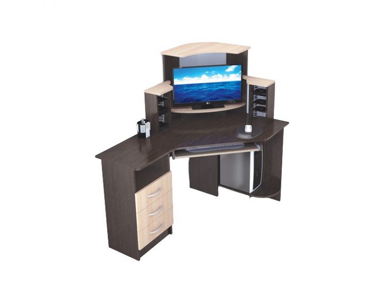 Компьютерный стол "Грета-7"венге/дуб мол