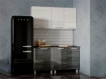 Кухня Титан шкаф 5В2 фасад титан бланш  5В2  М 28