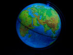 Глобус физико-политический «Классик Евро», диаметр 210 мм, с подсветкой от батареек