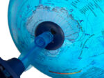 Интерактивный глобус физико-политический рельефный, диаметр 250 мм, с подсветкой от батареек, с очка