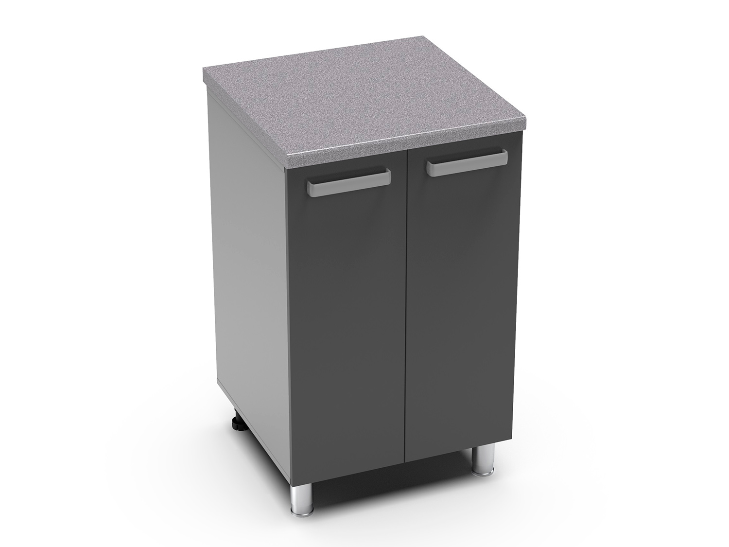 Кухня Кампео тумба 6Р белый фасад 6Р пудра + стол 0,6 Кухня Кампео тумба 6Р белый фасад 6Р пудра + стол 0,6