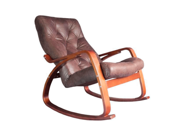 Кресло-качалка ГРАНД  ткань шоколад
