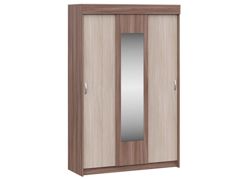 Шкаф-купе Бассо ясень шимо тем/ясень шимо св