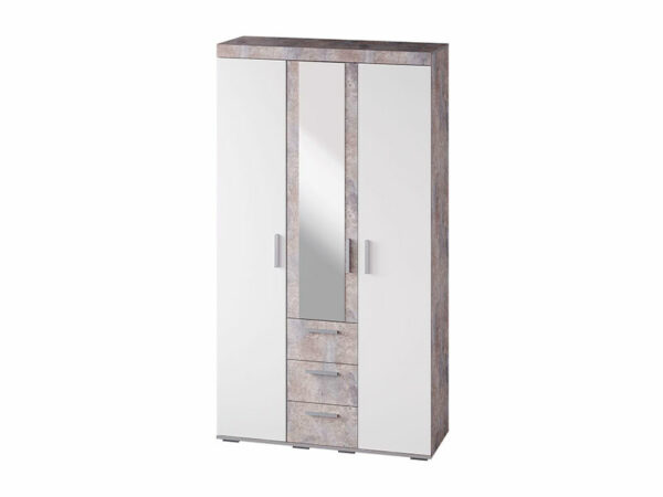 Шкаф для белья "Инстайл" ШК-30 бетон/белый