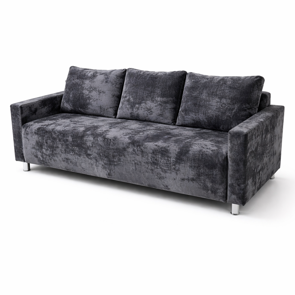 Диван Еврокнижка 23 Овн темно серый Диван Еврокнижка 23 Овн темно серый