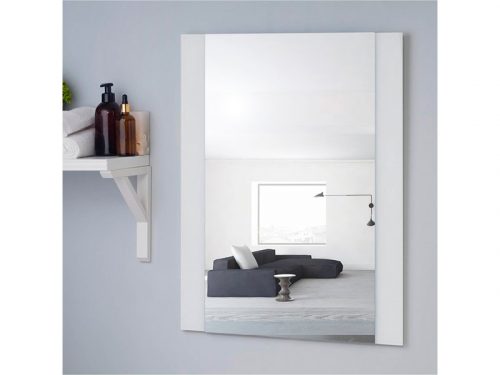 Зеркало , настенное, 67х52см, с декоративными вставками (цвет вставки белый)